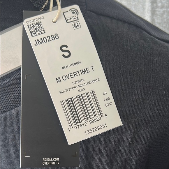 Adidas Black and White Short Sleeve Tees Graphic Design - Picture 2 of 6